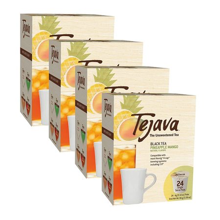 TEJAVA Pineapple Mango Unsweetened Black Tea Pods, PK 96 40131CS
